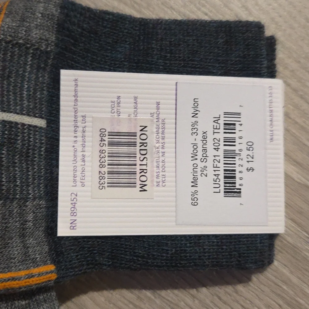 NWT Lorenzo Umo Wool Blend Socks